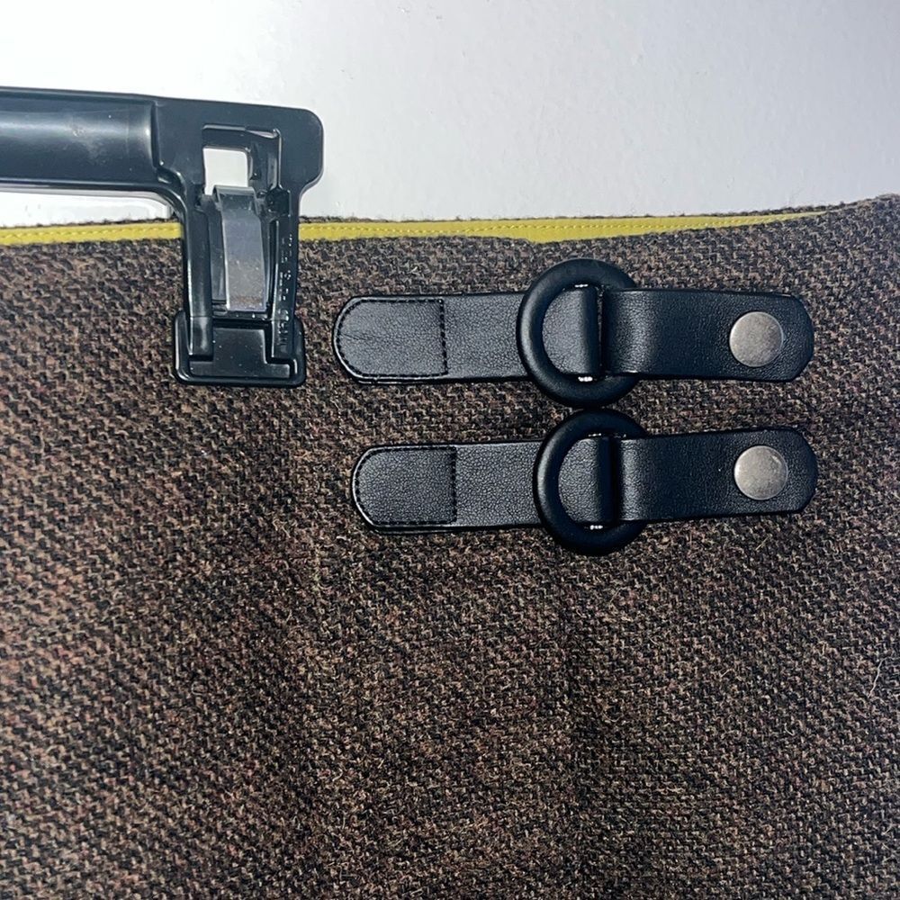 EXCELLENT CONDITION LARGE RARE PRANA QUINCY TWEED WOOL BLEND LINED WRAP SKIRT - Picture 3 of 8